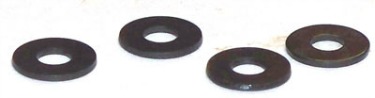 125) 1/4 Machine Screw Flat Washers / 18-8 Stainless Steel / Black Oxide