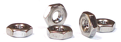 250) 1/4-20 Hex Machine Screw Nuts / Steel / Zinc