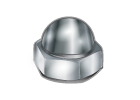 75) 5-40 Closed End Acorn Nuts / Low Crown / Steel / Nickel