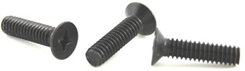 100) 0-80 x 5/32 Machine Screws/Phillips/Flat 100 Head/18-8 Stainless Steel/Black Oxide