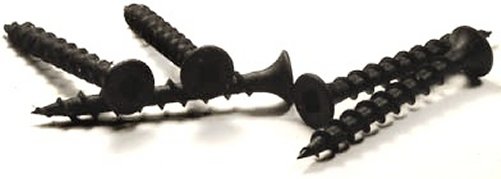 250) 8 X 2 1/2 Drywall Screws / Coarse /Square Drive/Bugle Head/Steel/Black Phos
