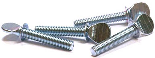 25) 1/4-20 X 3 Thumb Screws / Type P / Shoulder / Steel / Zinc